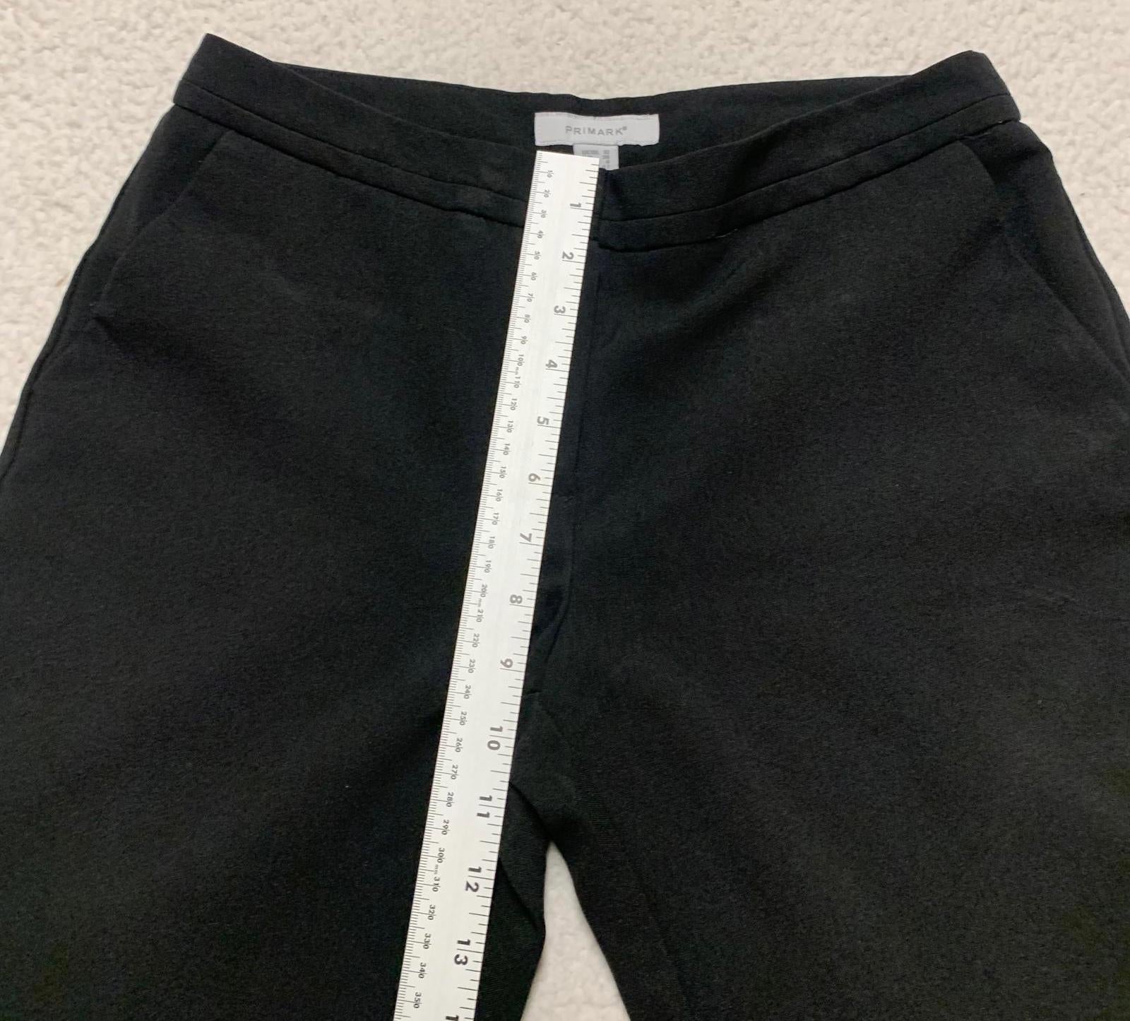 Pantalones negros Primark para mujer, talla 6, ancho 30 x largo 31,5