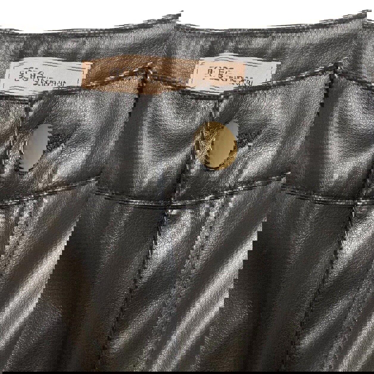 Pantalón de piel sintética negro BCB Generation para mujer, talla extra pequeña