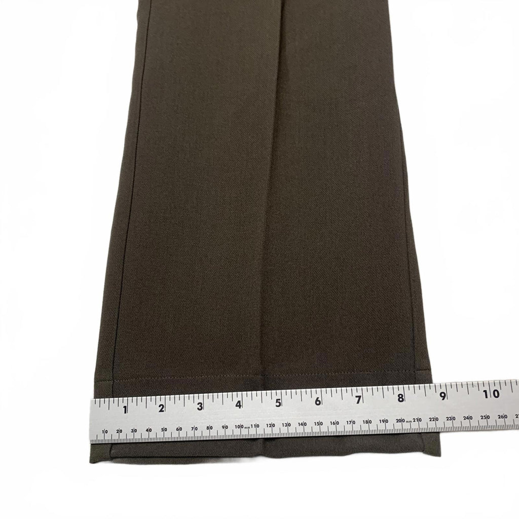 Pantalones anchos marrones con parches Adrianna Papell para mujer, talla 8, talla pequeña, ancho 32 x 26,5