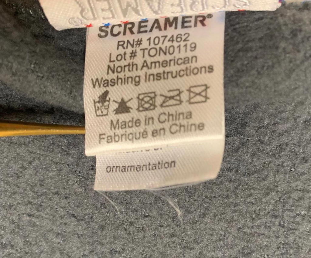 Pasamontañas de forro polar con diseño de tiburón bebé gris oscuro OSFM para niños de Screamer Ornamentation