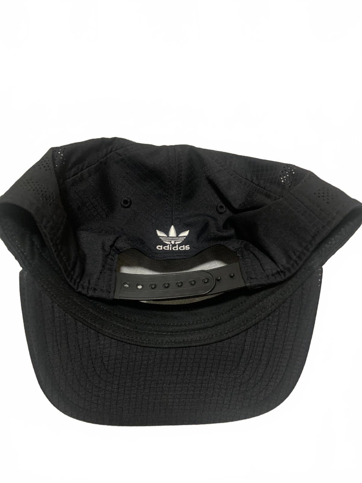 Gorra de béisbol negra con parche del logotipo de Adidas OSFA para hombre