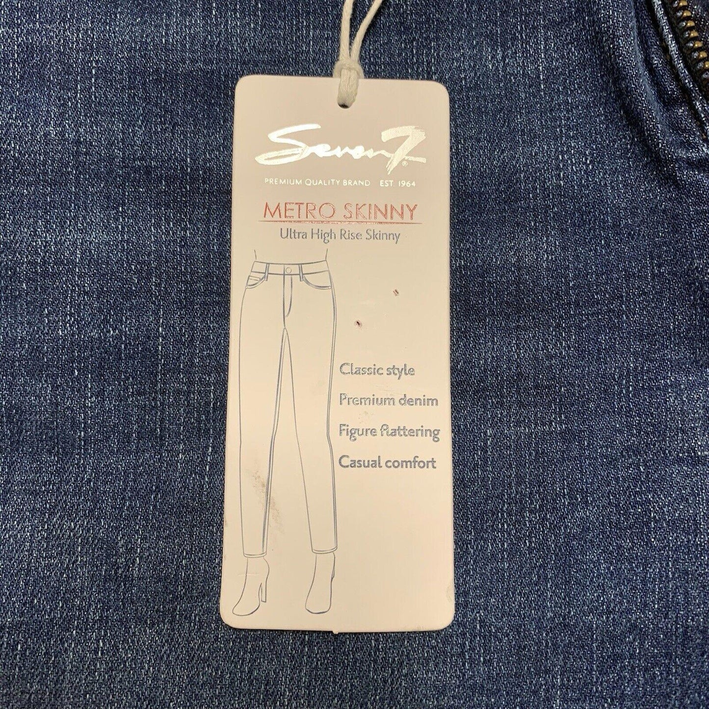 Seven7 Metro Skinny Ultra High Rise Jeans