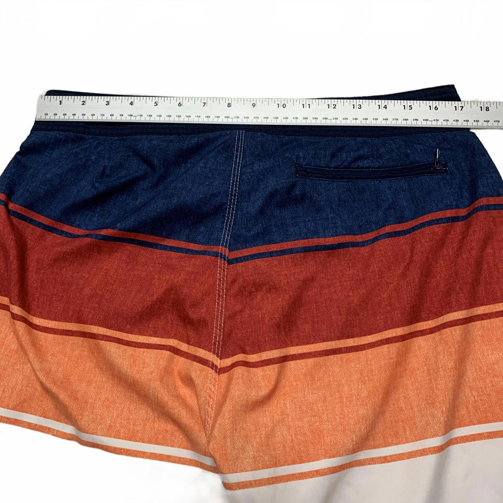 Old Navy Men's Size Large Colorblock Stripes Trunks Board Shorts Swimwear