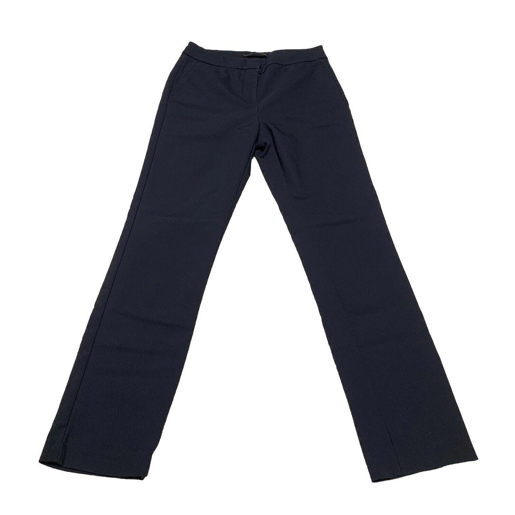 Pantalones de vestir Zara para mujer, talla 4, azul marino oscuro, pierna recta