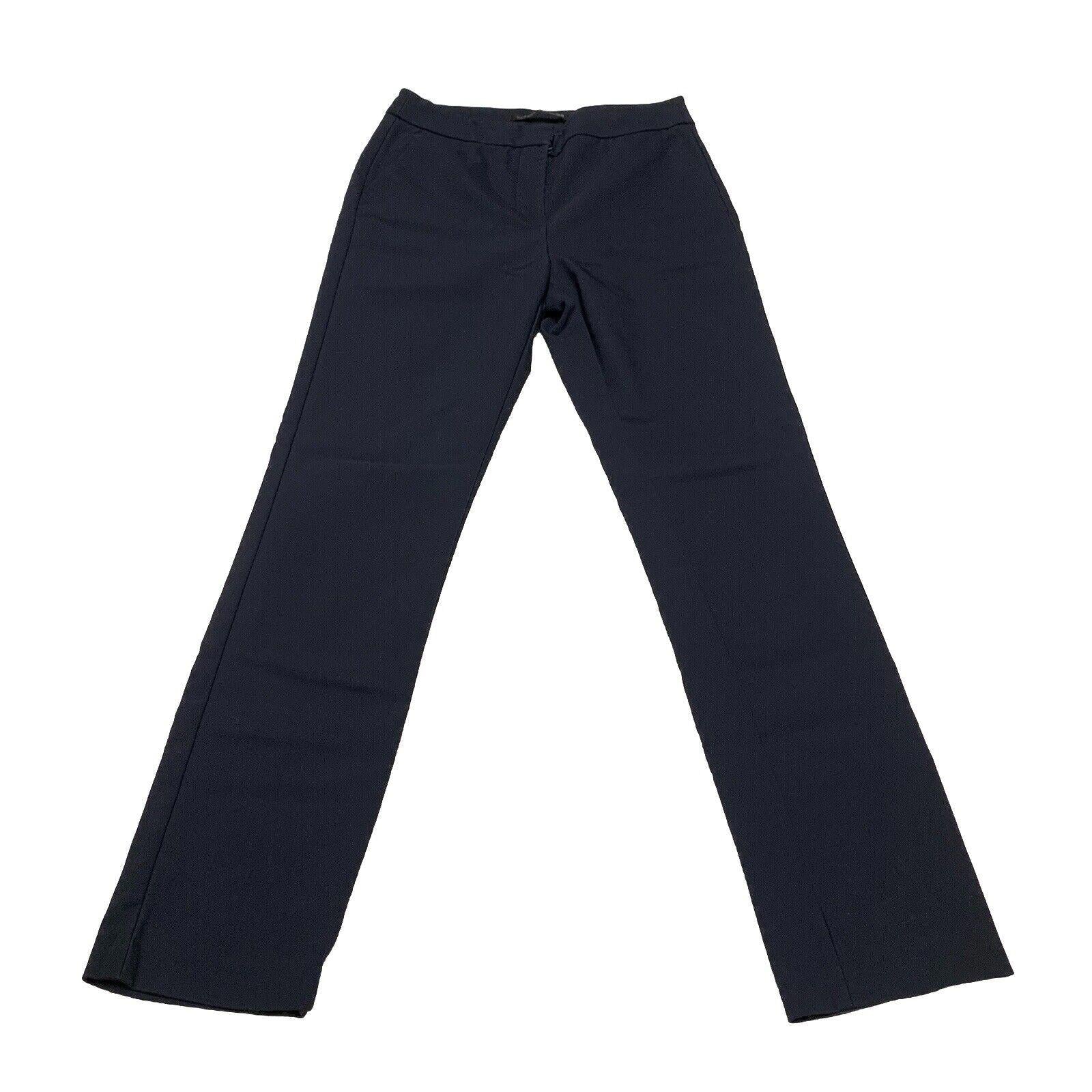Pantalones de vestir Zara para mujer, talla 4, azul marino oscuro, pierna recta