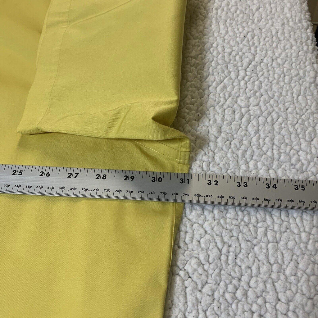 Camisa Forsyth para hombre, talla 3XL, manga corta, botones, amarillo canario