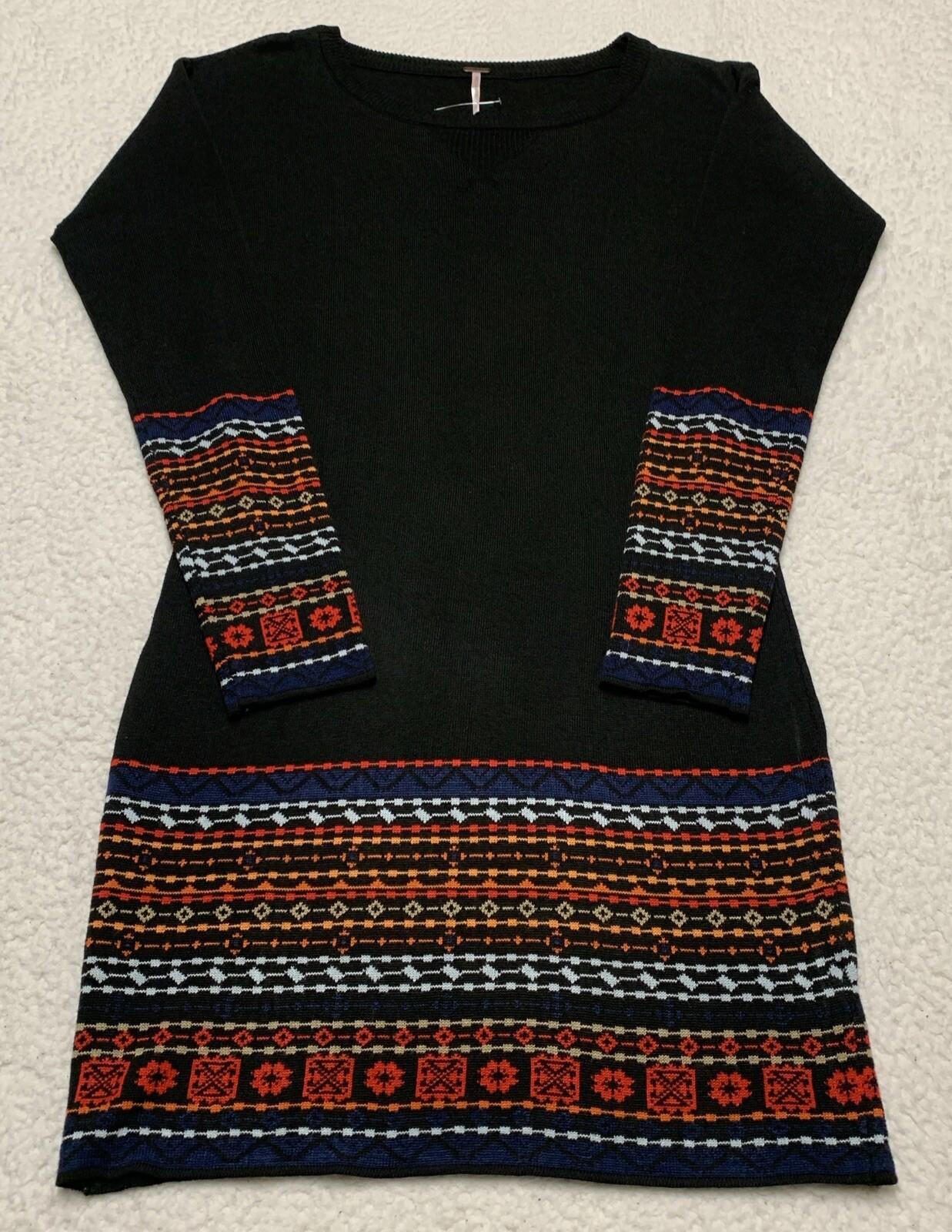 Vestido midi ajustado de punto negro pequeño de POOF Junior con ajuste elástico