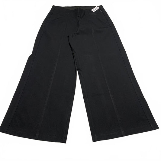 Old Navy Women's Petite L Black Pixie Wide Leg Comfort Waistband 31.5 x 27.5