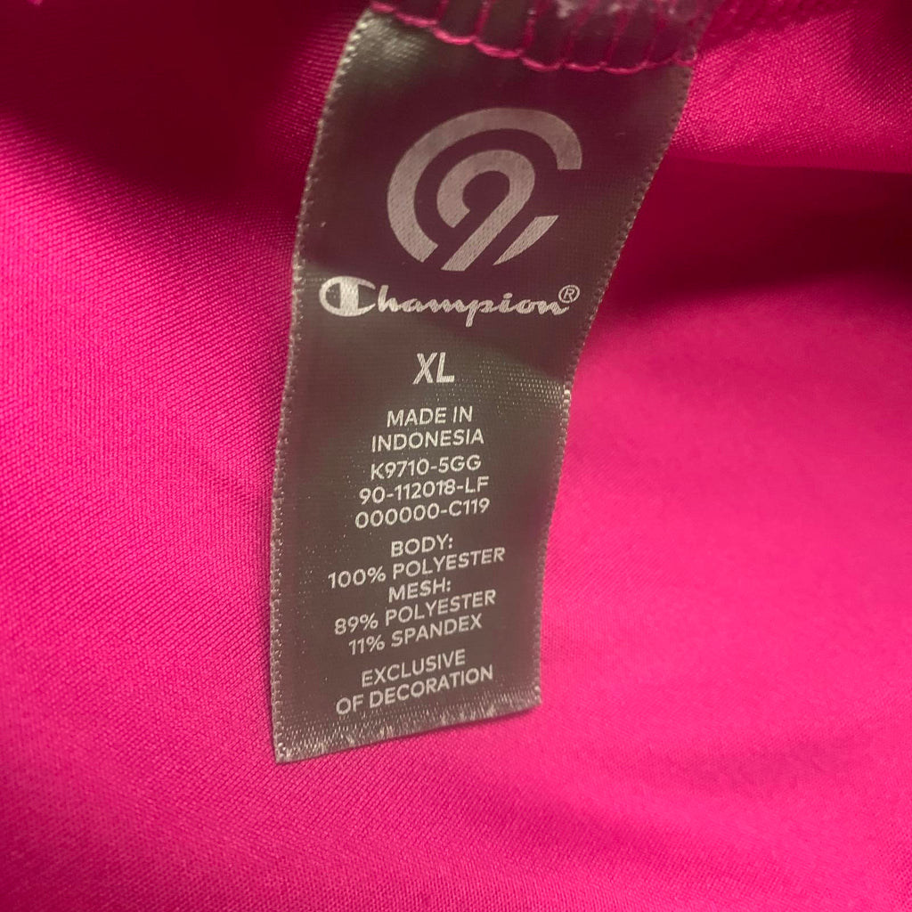 Camiseta deportiva sin mangas fucsia Champion para mujer talla XL