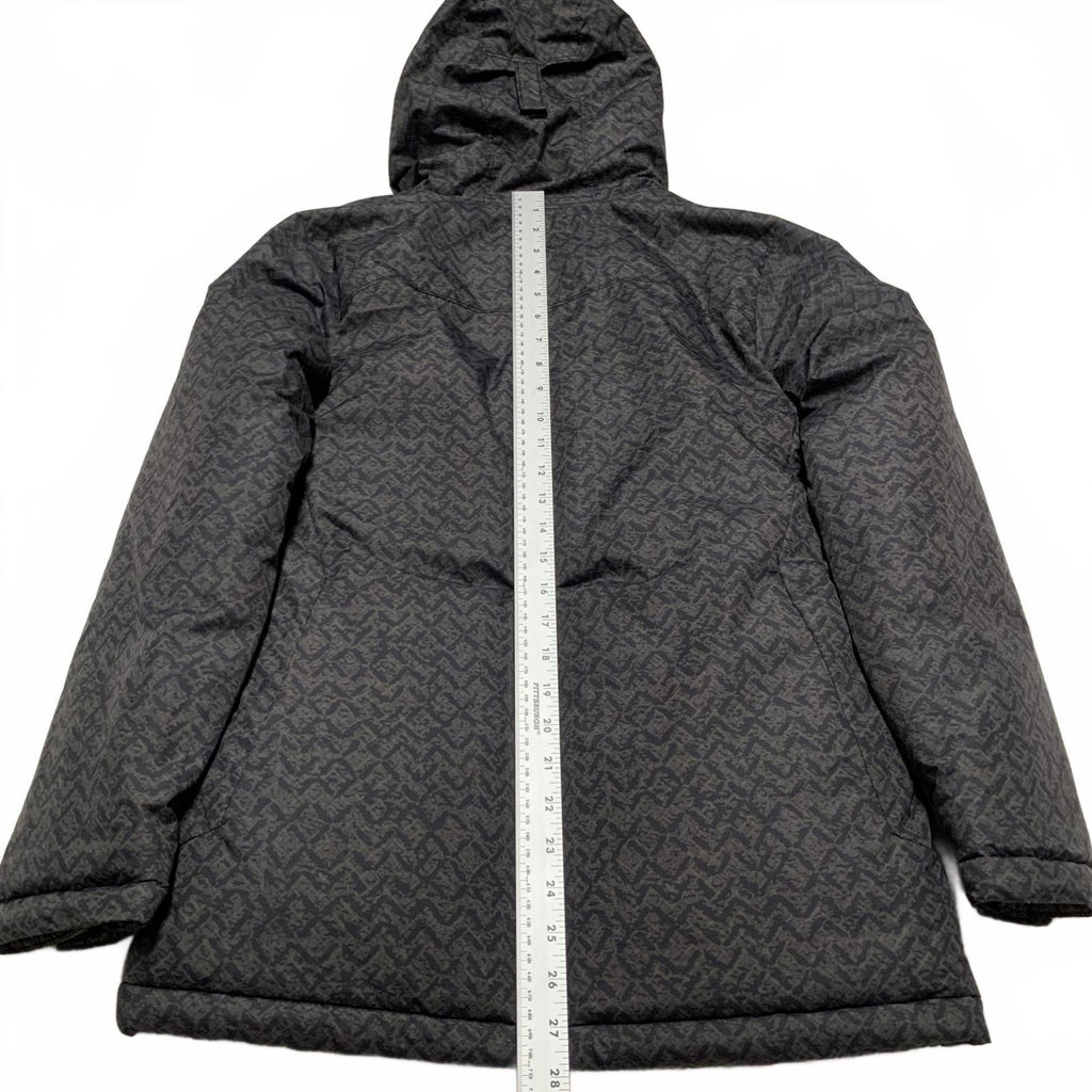 Chaqueta aislante con capucha y color negro y naranja de Columbia, talla grande para hombre