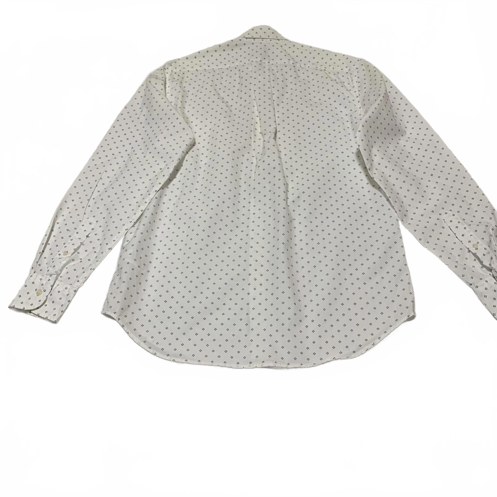 Camisa elástica blanca con botones J.Crew Classic para hombre, talla pequeña