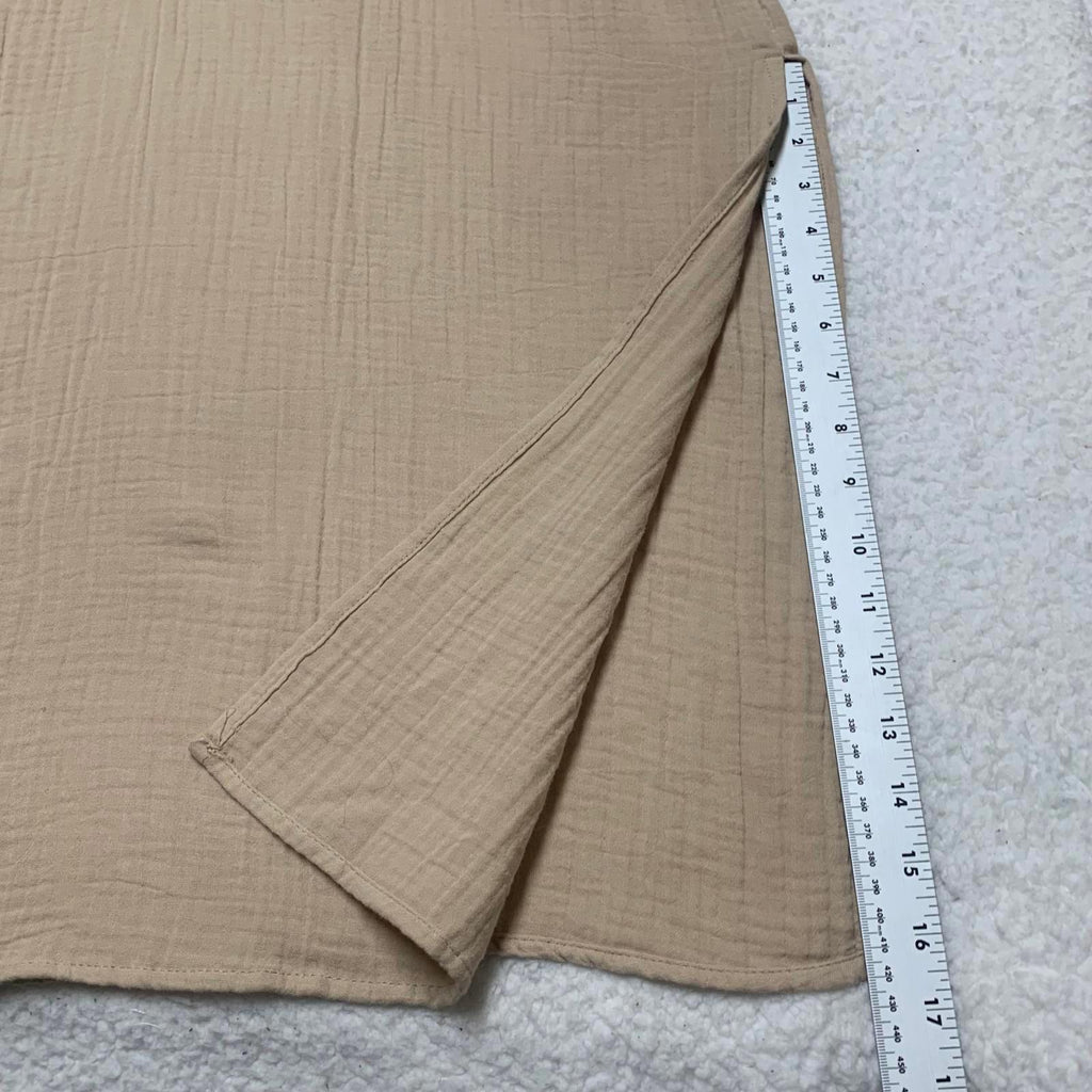 Vestido largo informal de algodón beige para mujer, talla grande, de Universal Threads Goods Co.