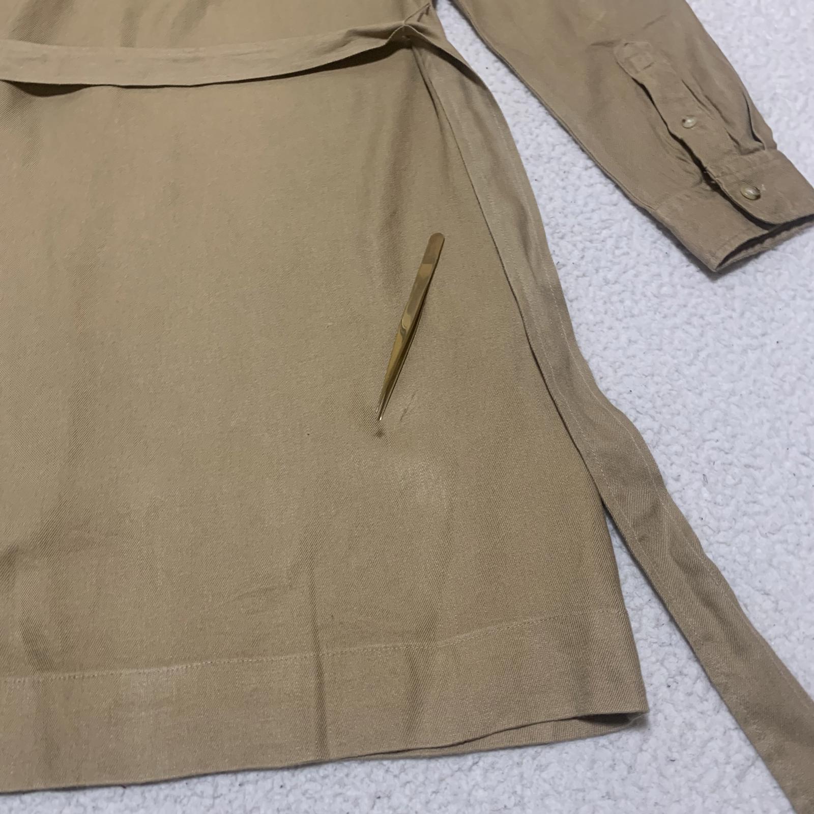 Vestido camisero con cinturón en color tostado medio de Lauren Ralph Lauren Petite para mujer