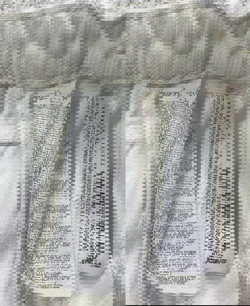 Vaqueros Zara para mujer, talla 2, blancos, pierna ancha, RN 77302