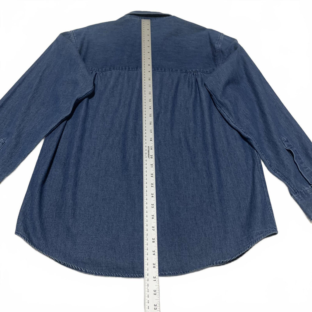 Camisa vaquera clásica VTG de los años 90 de Bill Robinson para hombre, talla M, fabricada en Hong Kong.