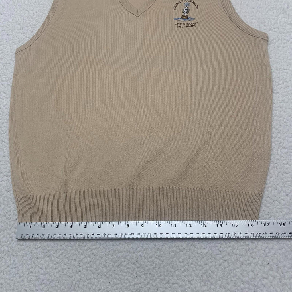 Chaleco VTG 87 McDonald's Fountain Cup Champs para hombre XL Franklin Mills Dayton Mkt