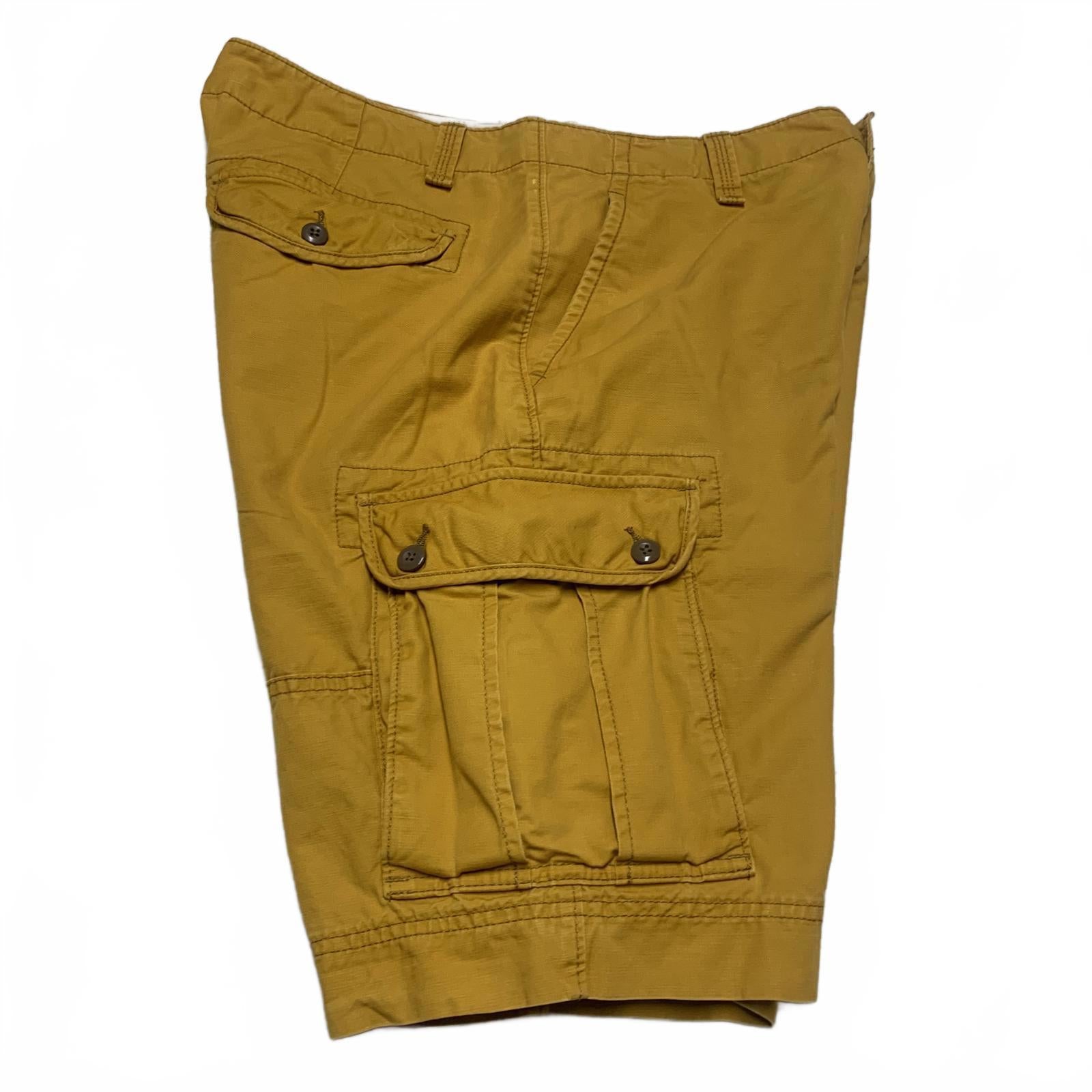 Pantalones cortos cargo Gap para hombre, talla 32, amarillos, informales, cómodos, W33, dorados