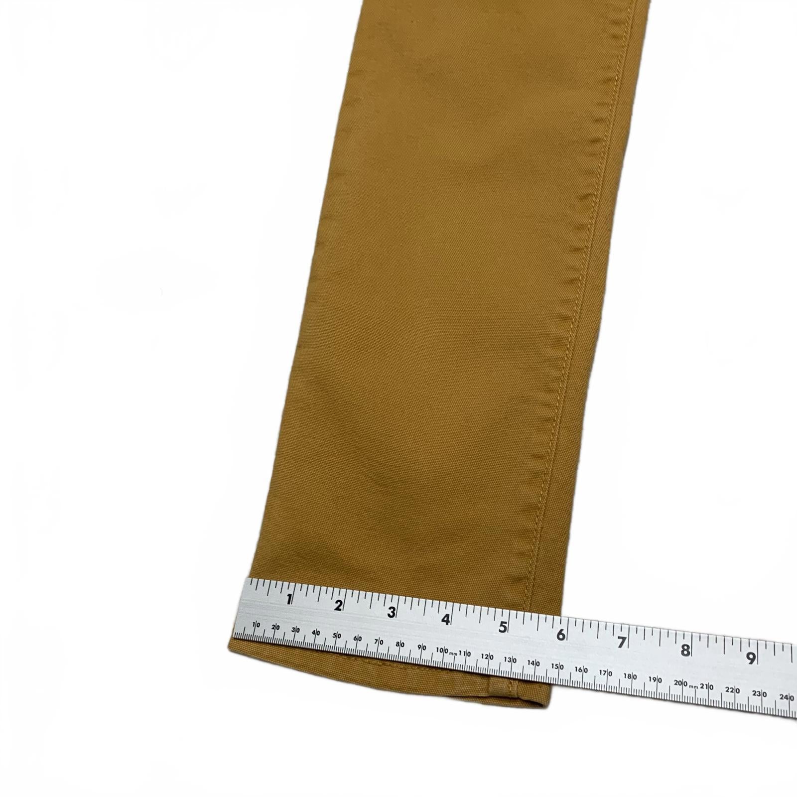 Vaqueros ajustados elásticos amarillos GAP Denim para niños, talla 12 R, 25 x 26