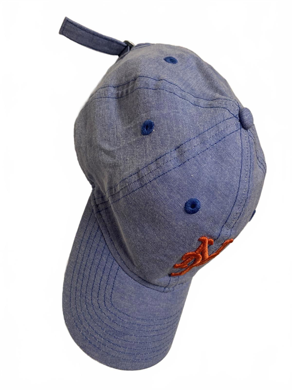 Gorra de béisbol New Era 9 Twenty New York Mets para mujer, estilo lino azul bebé