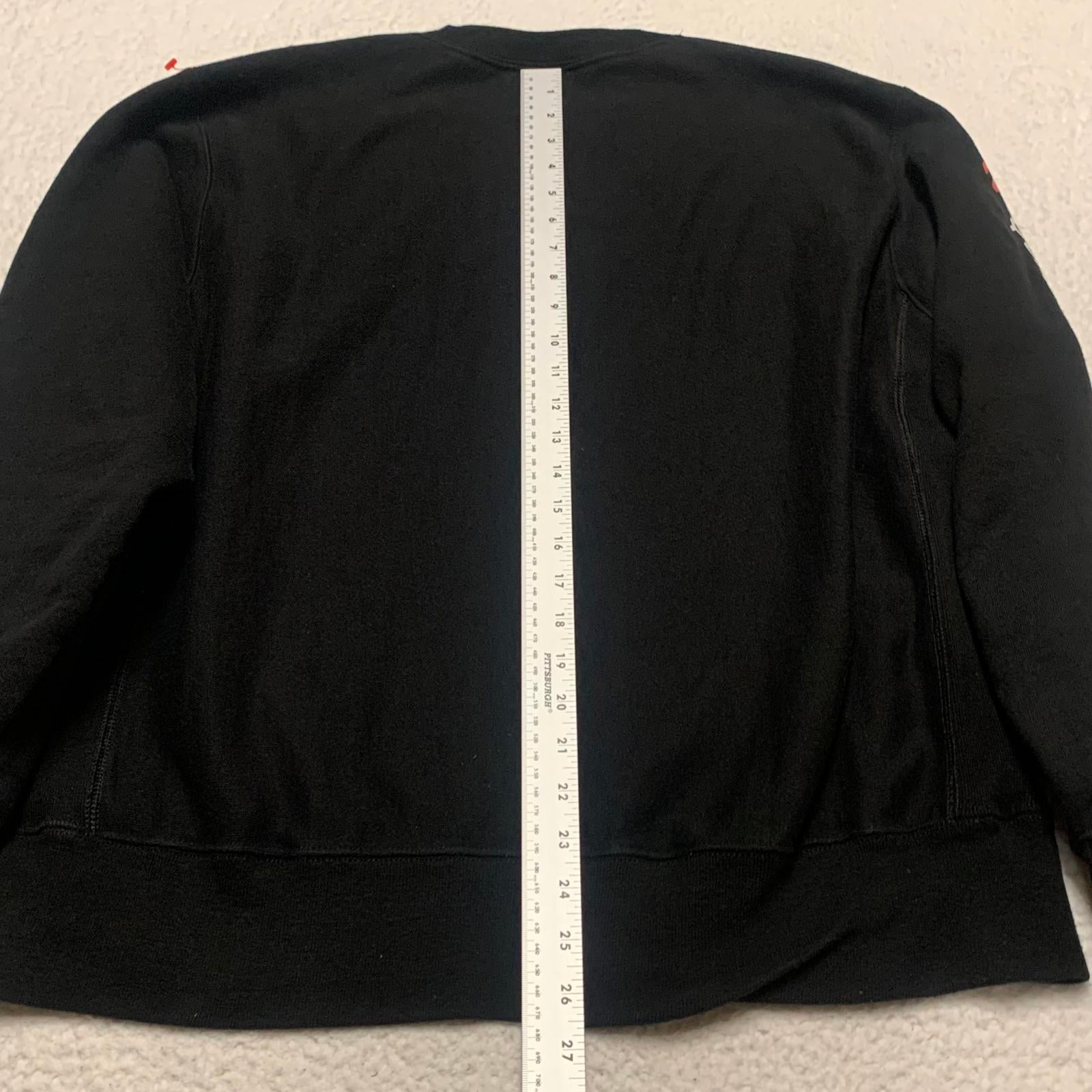 Sudadera Champion Reverse Weave unisex, talla grande, negra