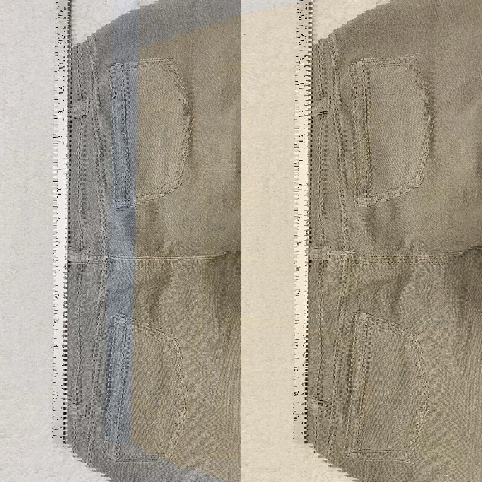 Vaqueros Nic+Zoe para mujer, talla 32, color tostado, con parche en el bolsillo delantero, color beige