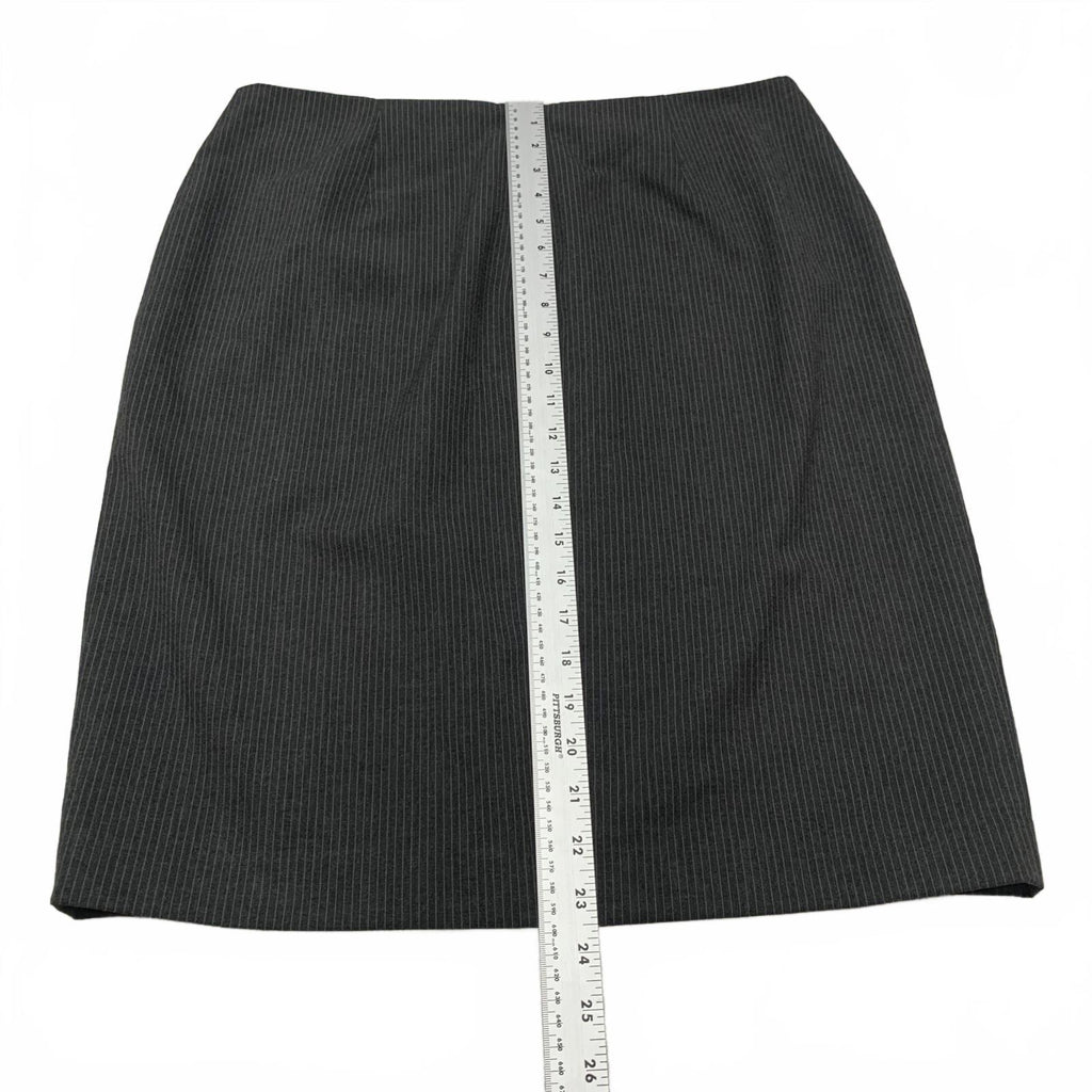 Falda de rayas grises con abertura lateral para mujer Marc Andrew, talla 12, de Marc New York Vintage