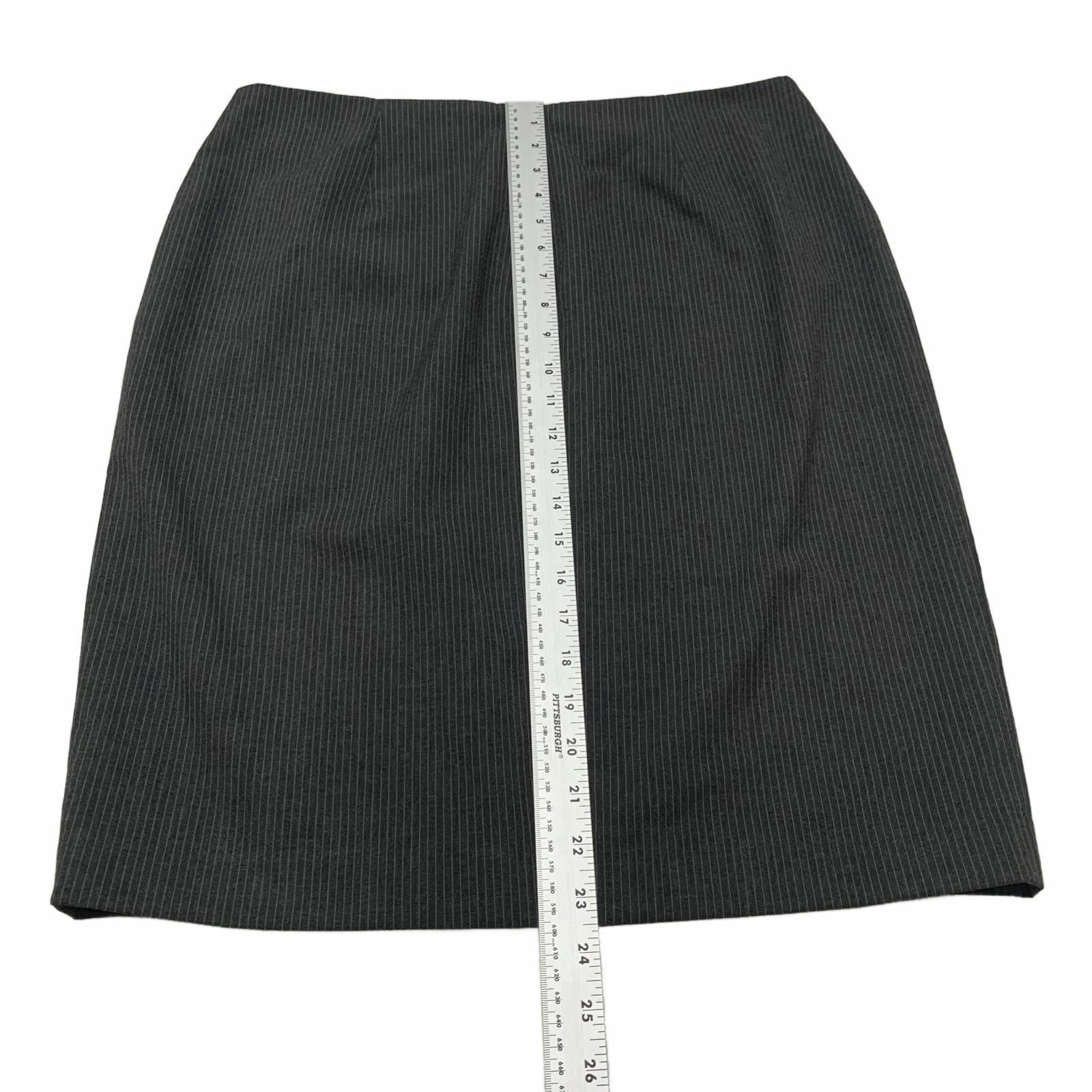 Falda de rayas grises con abertura lateral para mujer Marc Andrew, talla 12, de Marc New York Vintage