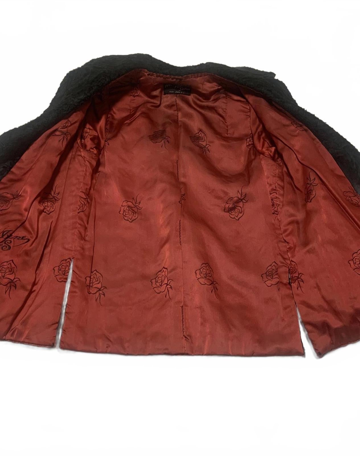 Vintage Persian Lamb 40s 60s Mink Fur Coat Henri’s Fur Salon Fair Lawn NJ