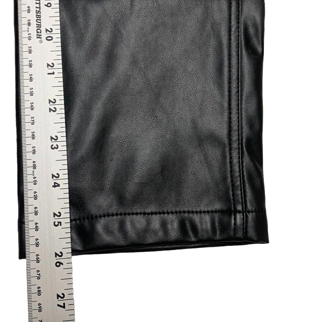 Pantalón de piel sintética negro BCB Generation para mujer, talla extra pequeña