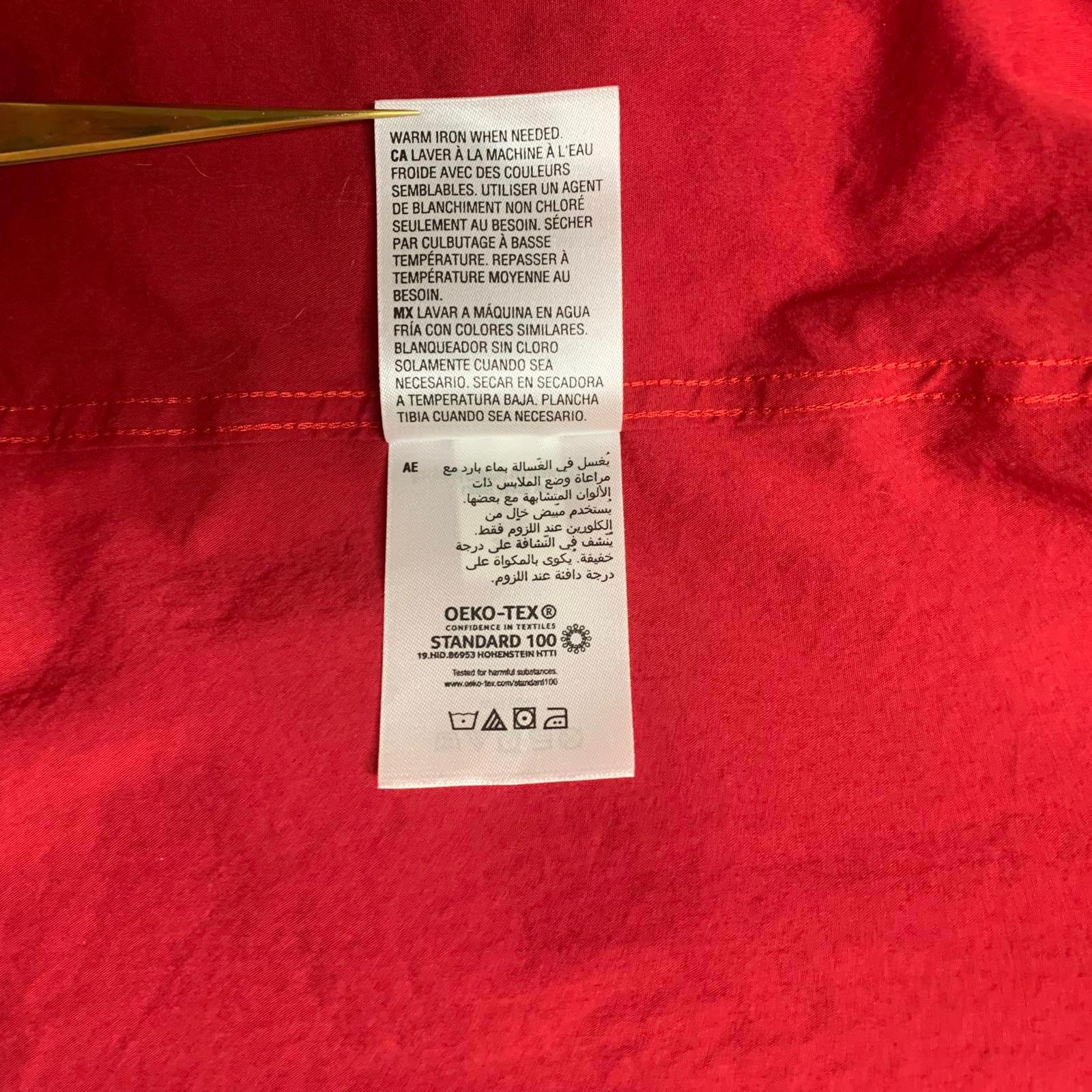 Camisa de vestir Alfani para hombre, talla XL, roja, ajustada, con botones