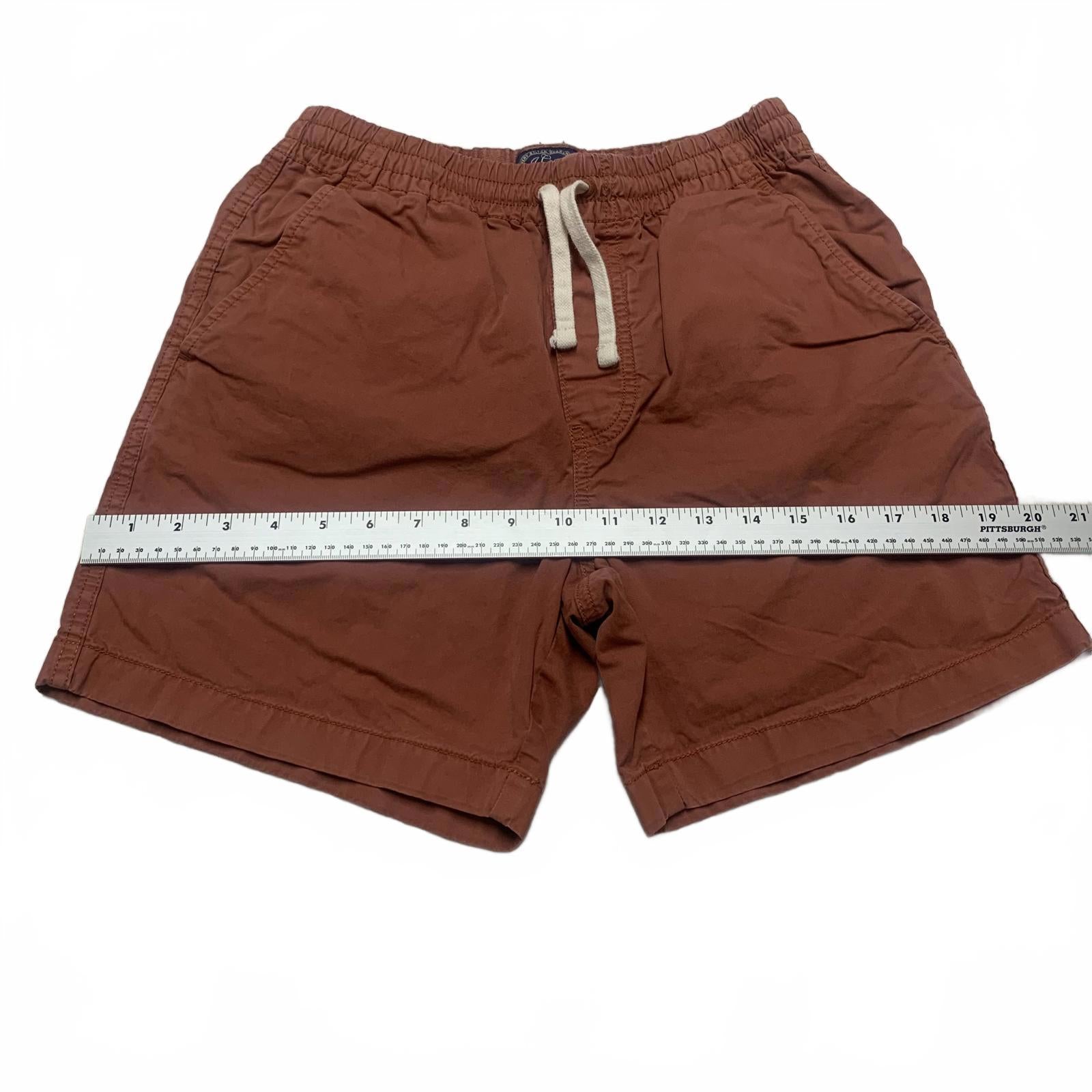 Pantalones cortos casuales J. Crew para hombre, talla extragrande, color rojo ladrillo, de algodón, con bolsillos, talla 25