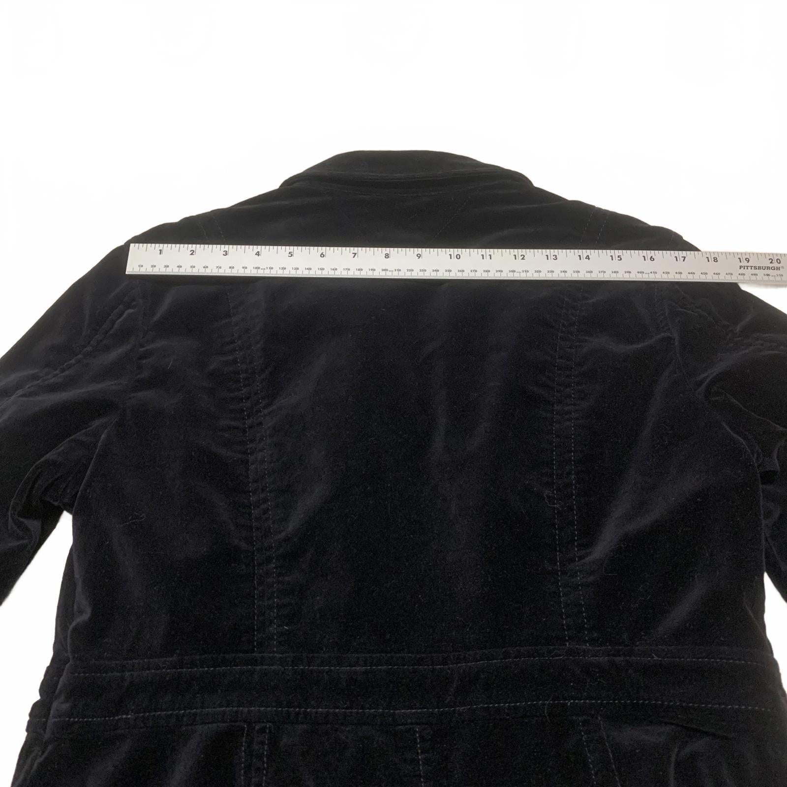 Blazer clásico de terciopelo negro Tommy Hilfiger para mujer, talla 12, chaqueta elegante