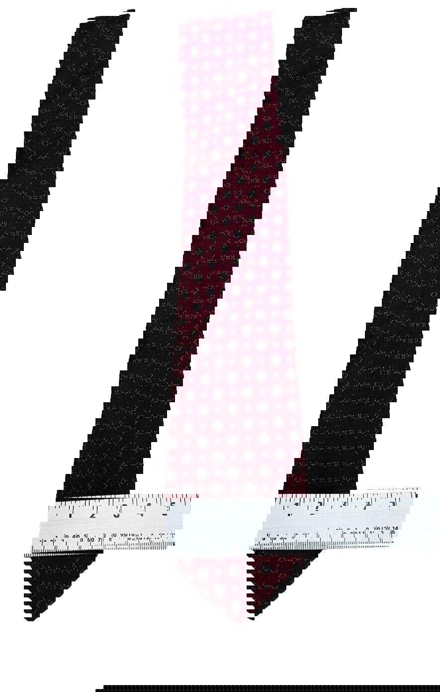 Corbata de seda para hombre Hardy Amies London burdeos, talla única