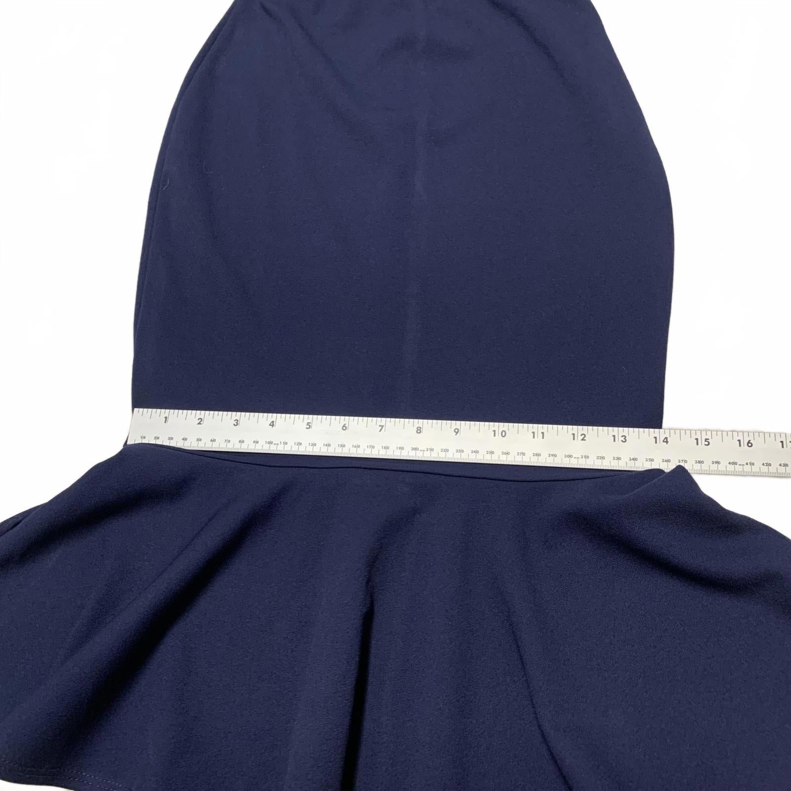 Vestido vintage de mujer de abril, talla S, falda azul marino con corte sirena y trompeta, EE. UU.