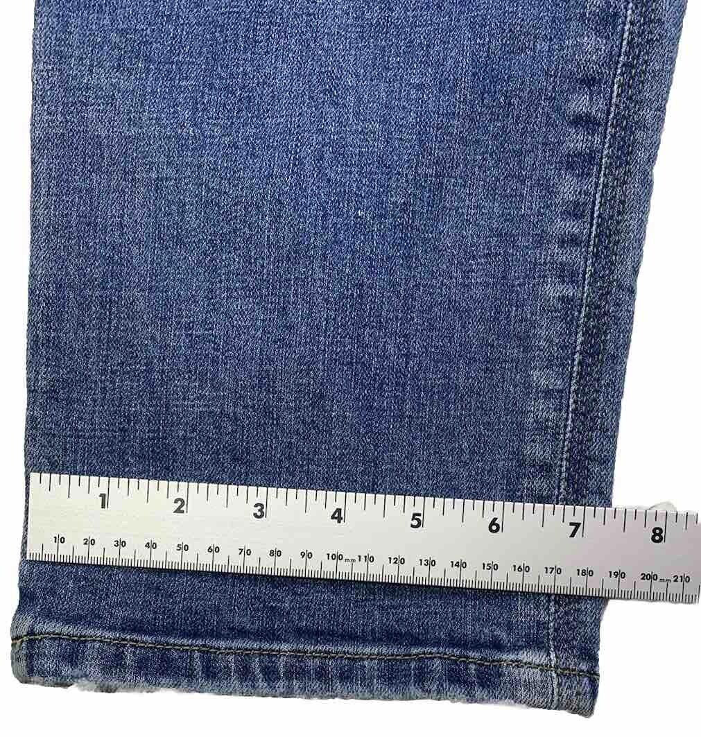Jeans Kancan para mujer, talla 13.30, azul, desgastado, pierna recta