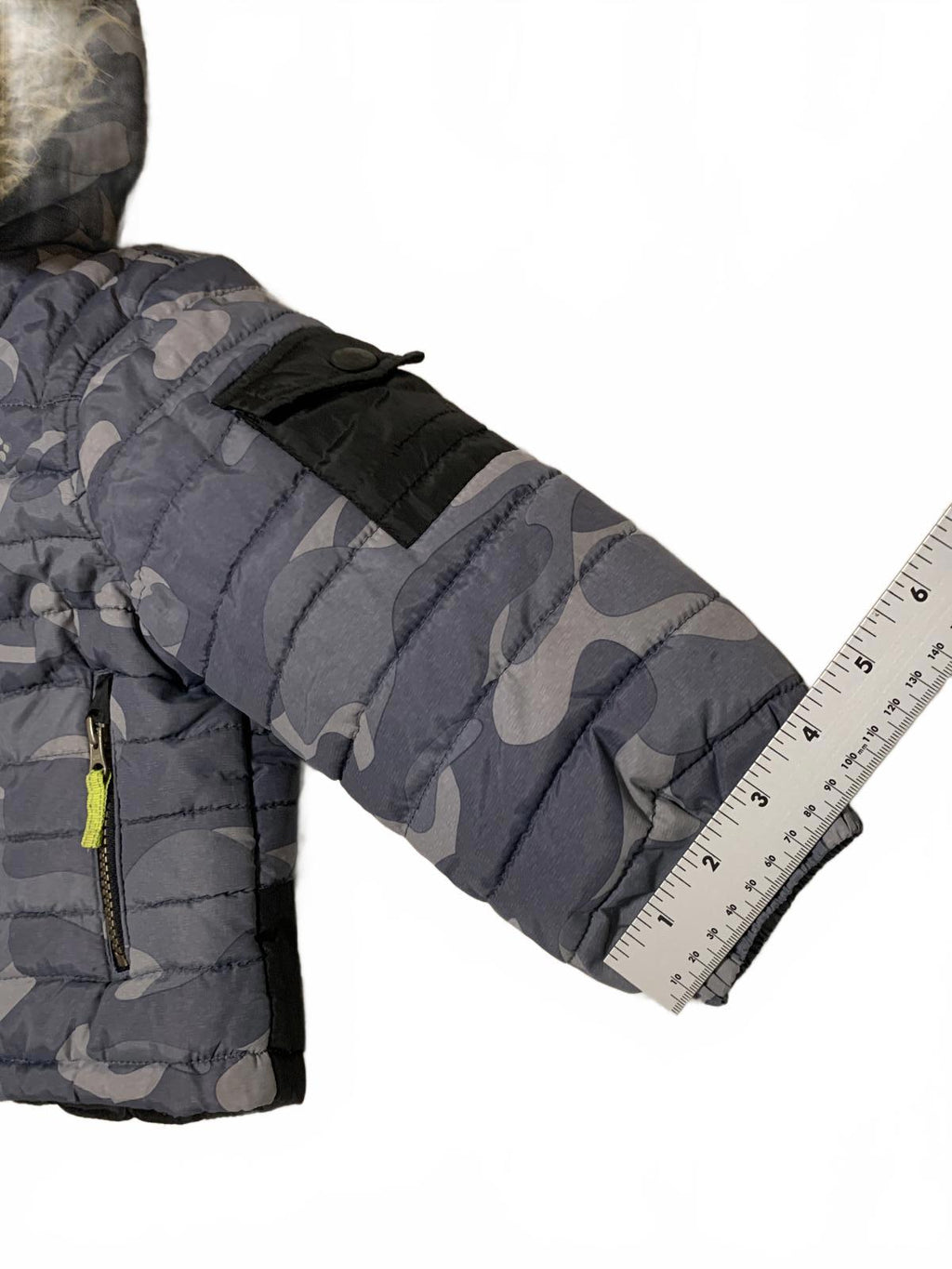 Abrigo de invierno London Fog para niños, talla 3T, negro, con forro polar y capucha de piel sintética extraíble