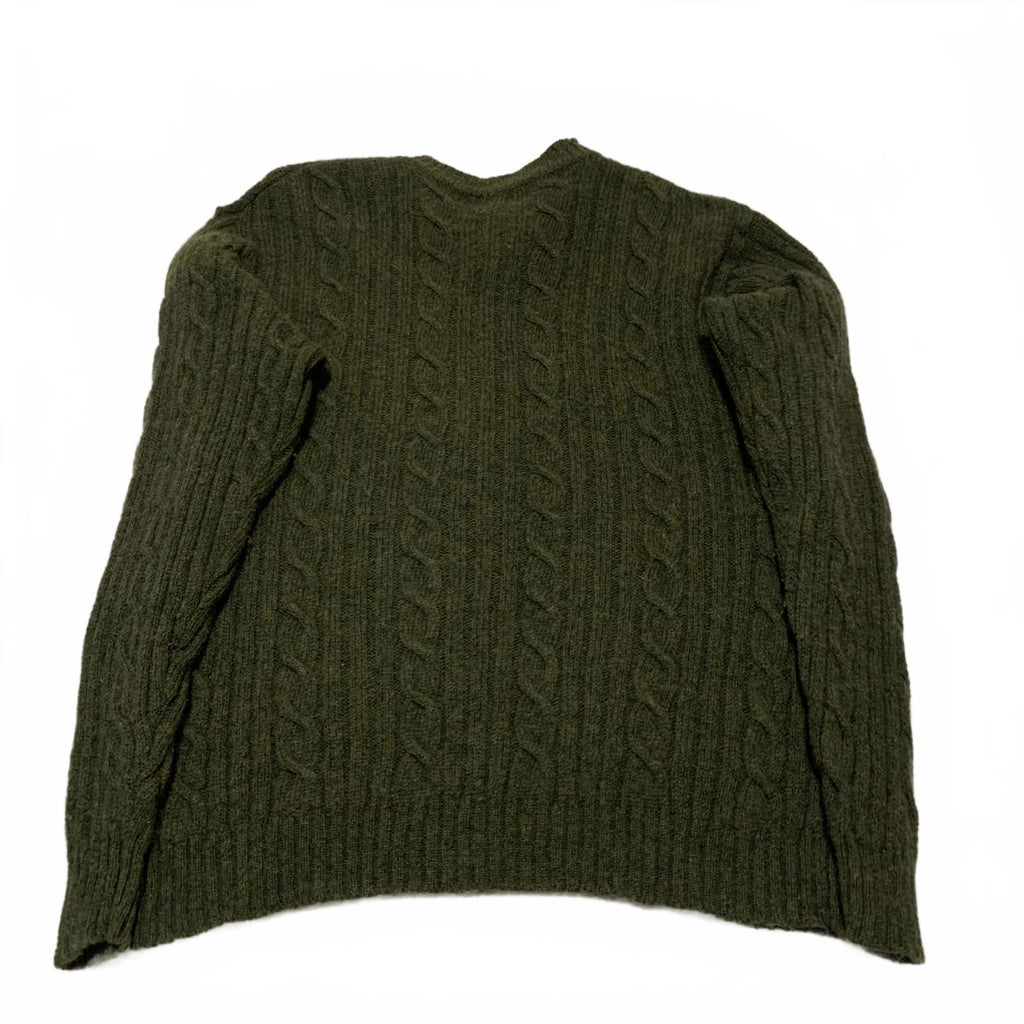 Suéter de lana Shetland verde oliva para mujer, talla M, colección Next Designer