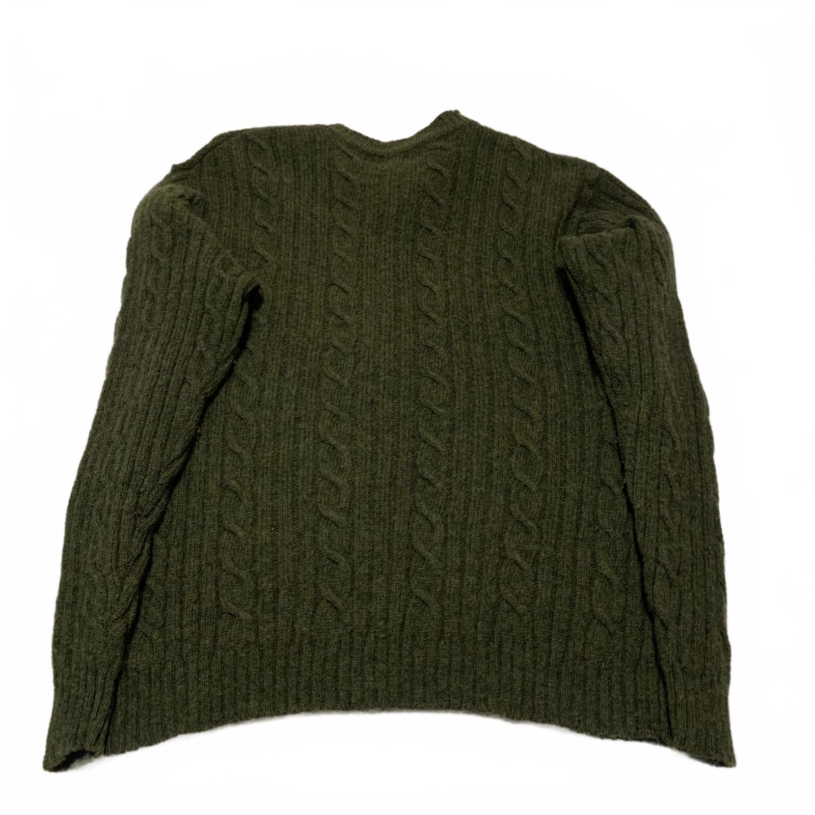 Suéter de lana Shetland verde oliva para mujer, talla M, colección Next Designer