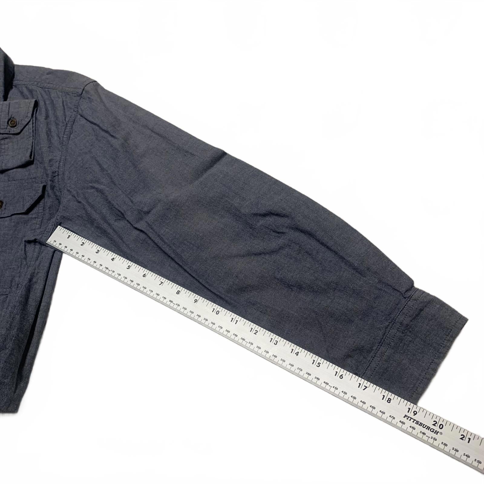 Camisa de trabajo Carhartt Chambray con botones, color azul lavado, talla grande para hombre
