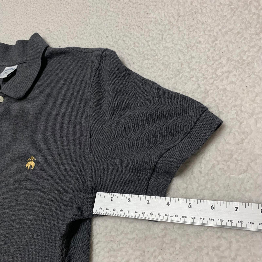 Polo Brooks Brothers 1818 de algodón para hombre, talla grande, gris, de alto rendimiento y corte ajustado