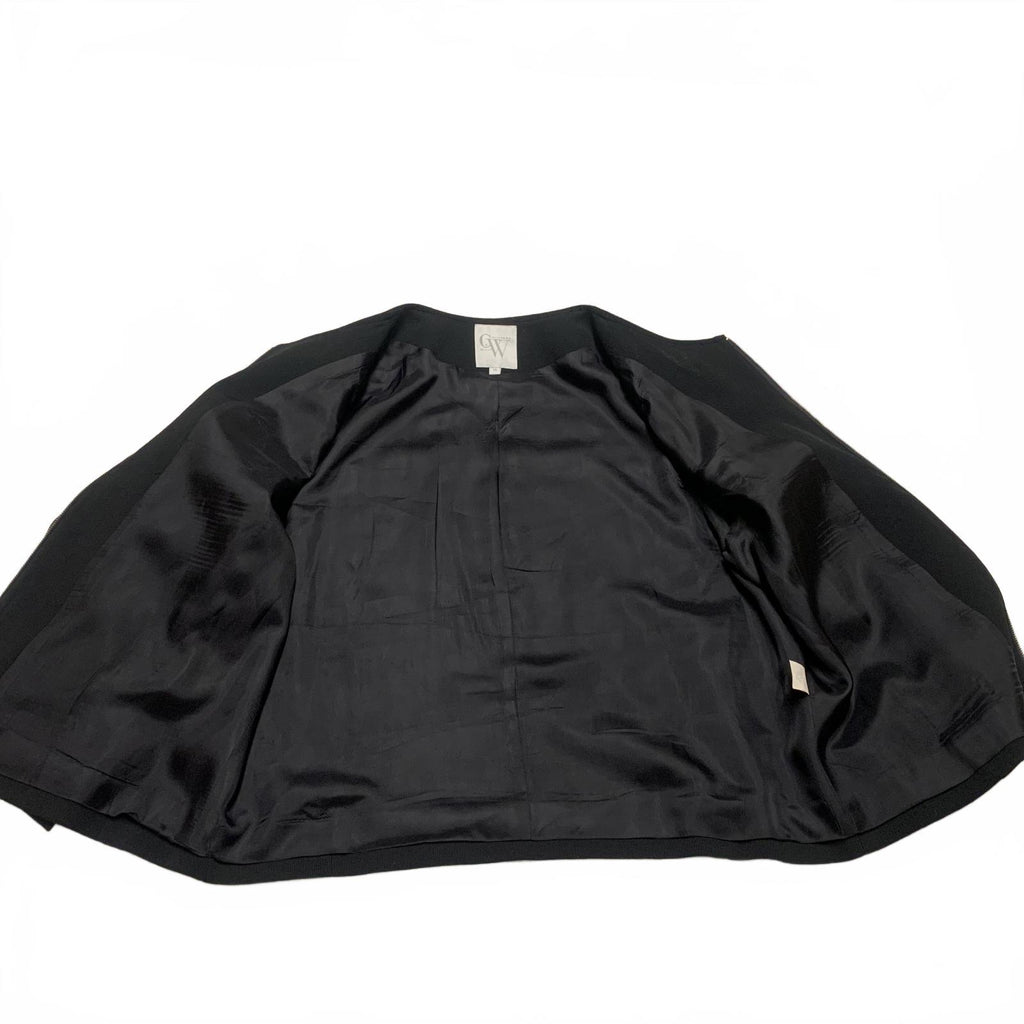 Chaqueta blazer negra con cremallera Clifford &amp; Wills de los años 90, talla 16, para mujer, VTG