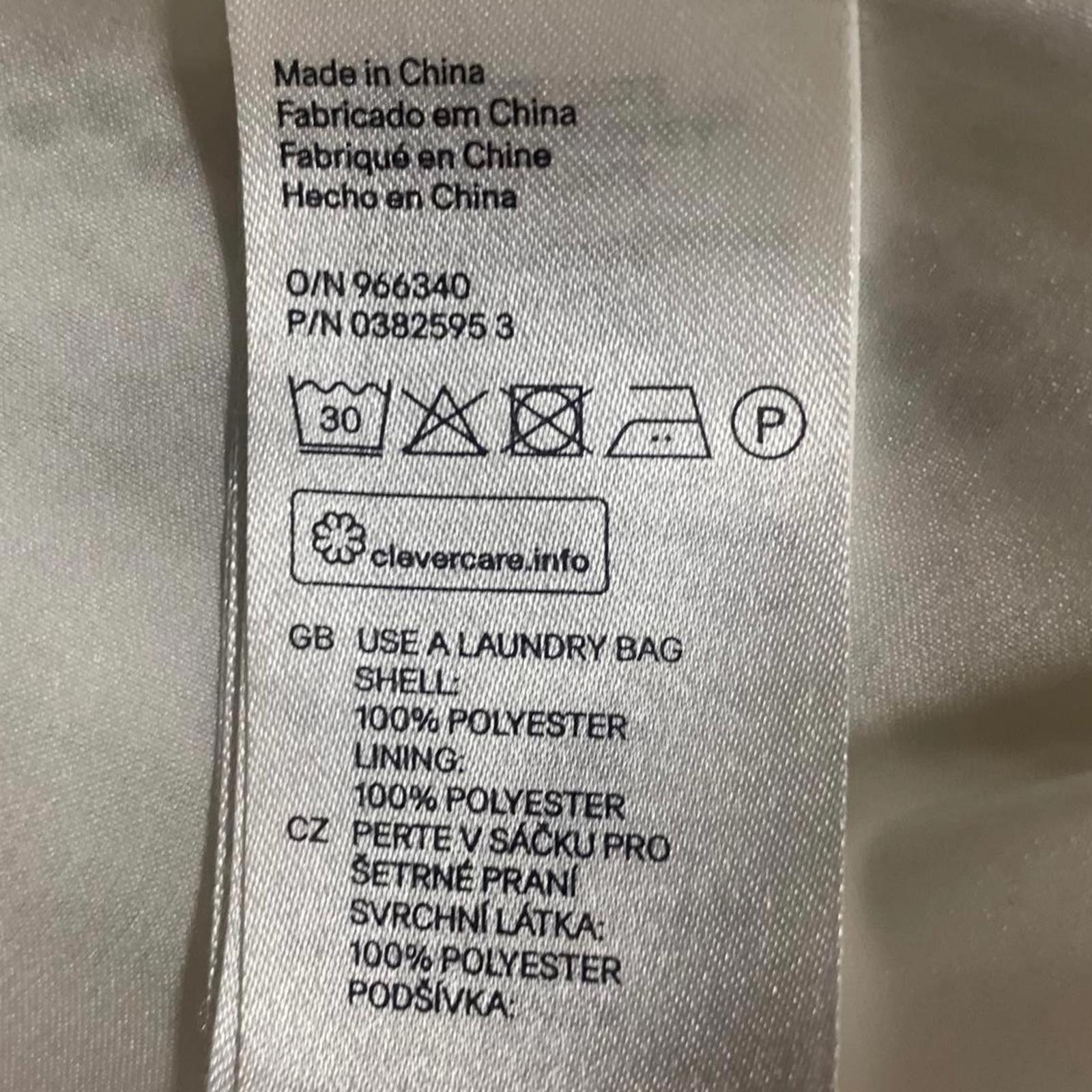 Vestido blanco sin mangas con escote en V y largo hasta la rodilla con estampado texturizado de H&amp;M para mujer, talla 2