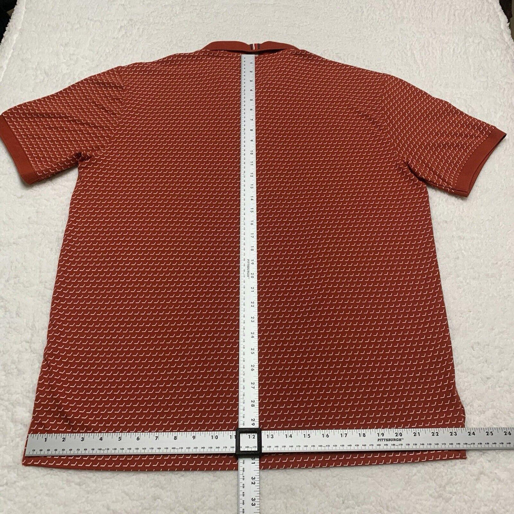 Polo Tommy Hilfiger XXL XXG TTG para hombre, rojo/naranja