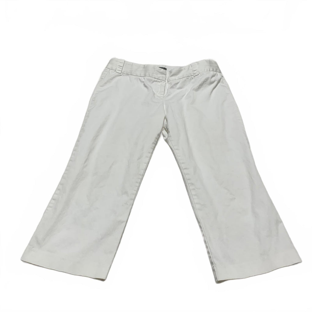 Pantalones cortos blancos de pierna ancha y corte urbano de J. Crew para mujer, talla 14