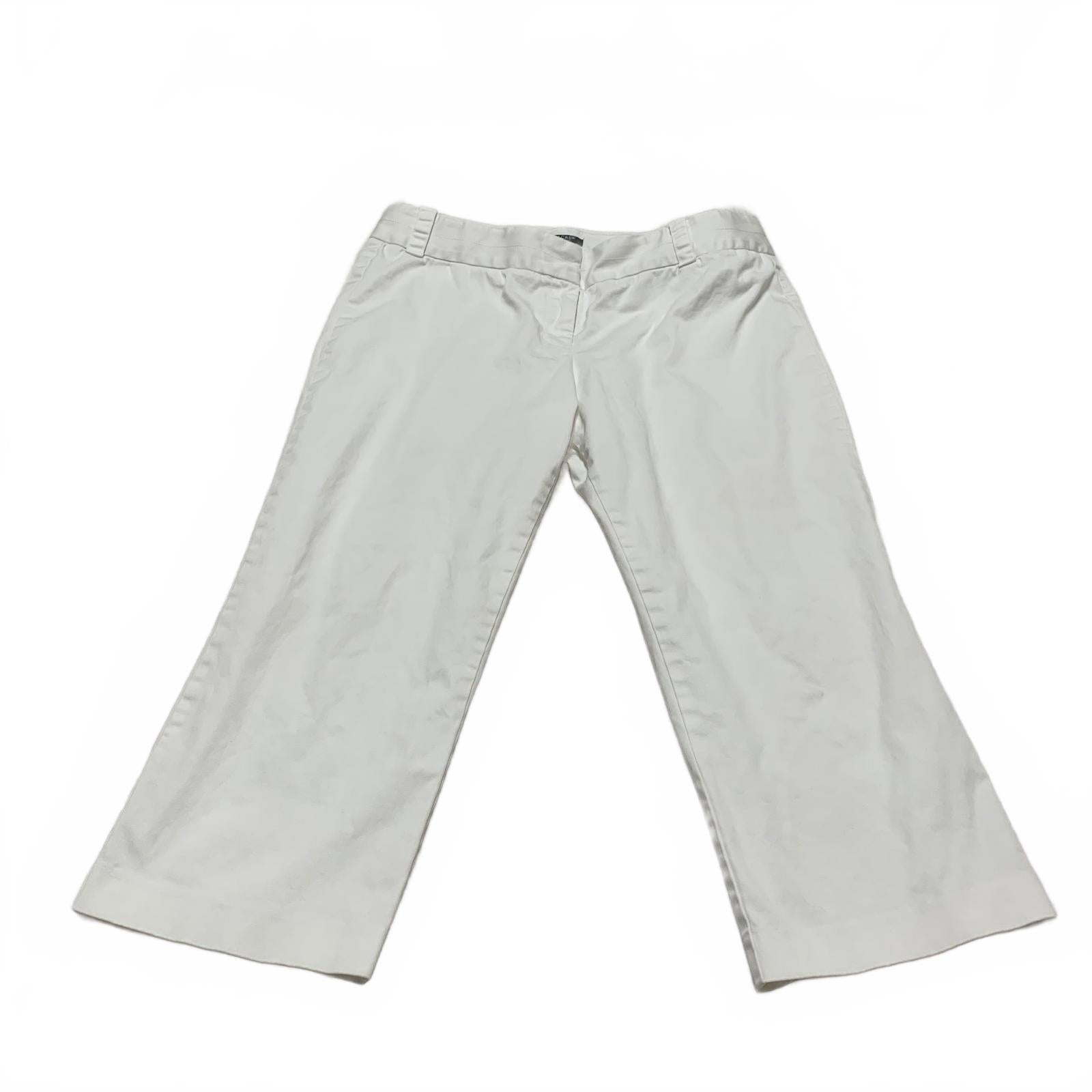 Pantalones cortos blancos de pierna ancha y corte urbano de J. Crew para mujer, talla 14
