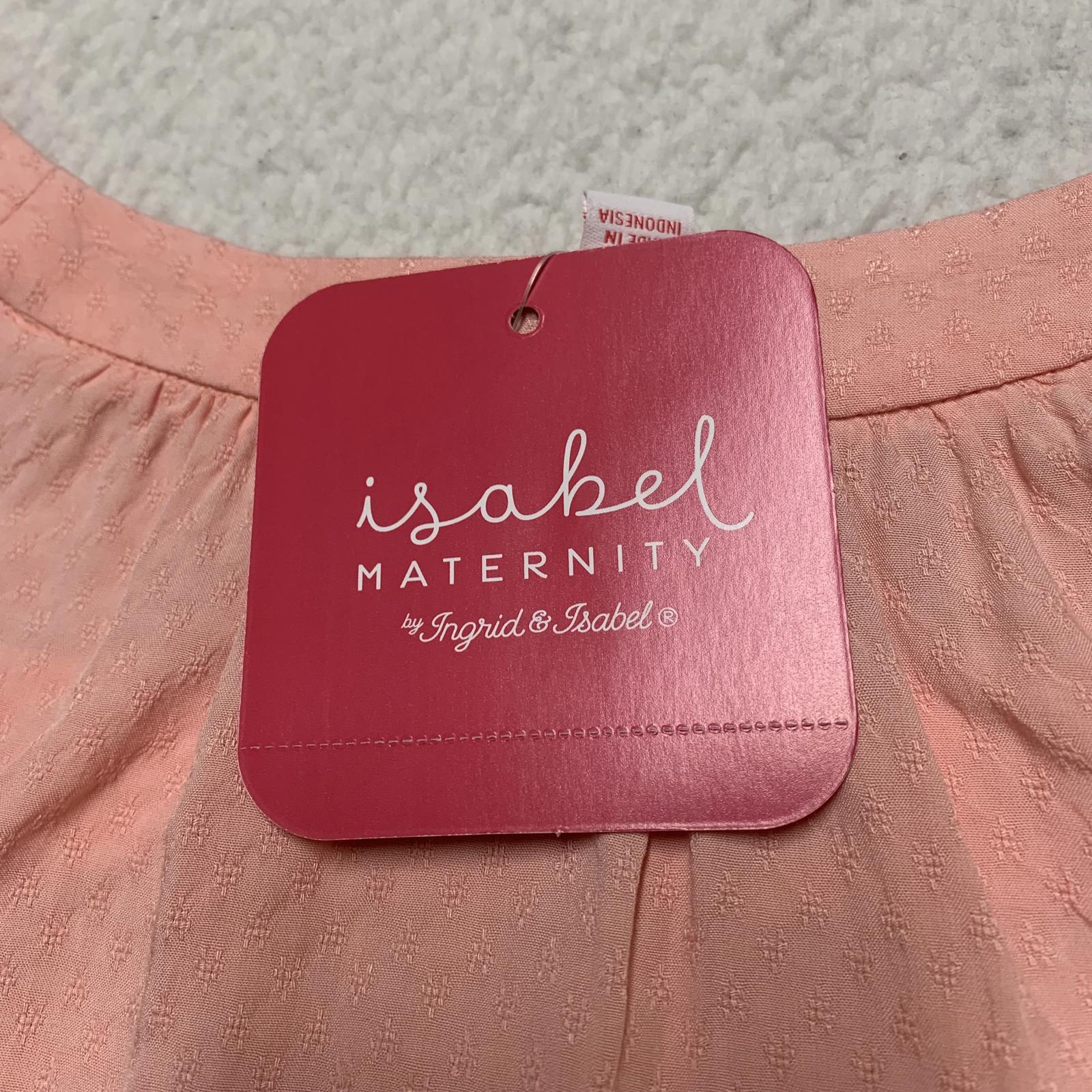 Camisa campesina rosa melocotón talla XXL para mujer de Isabel Maternity