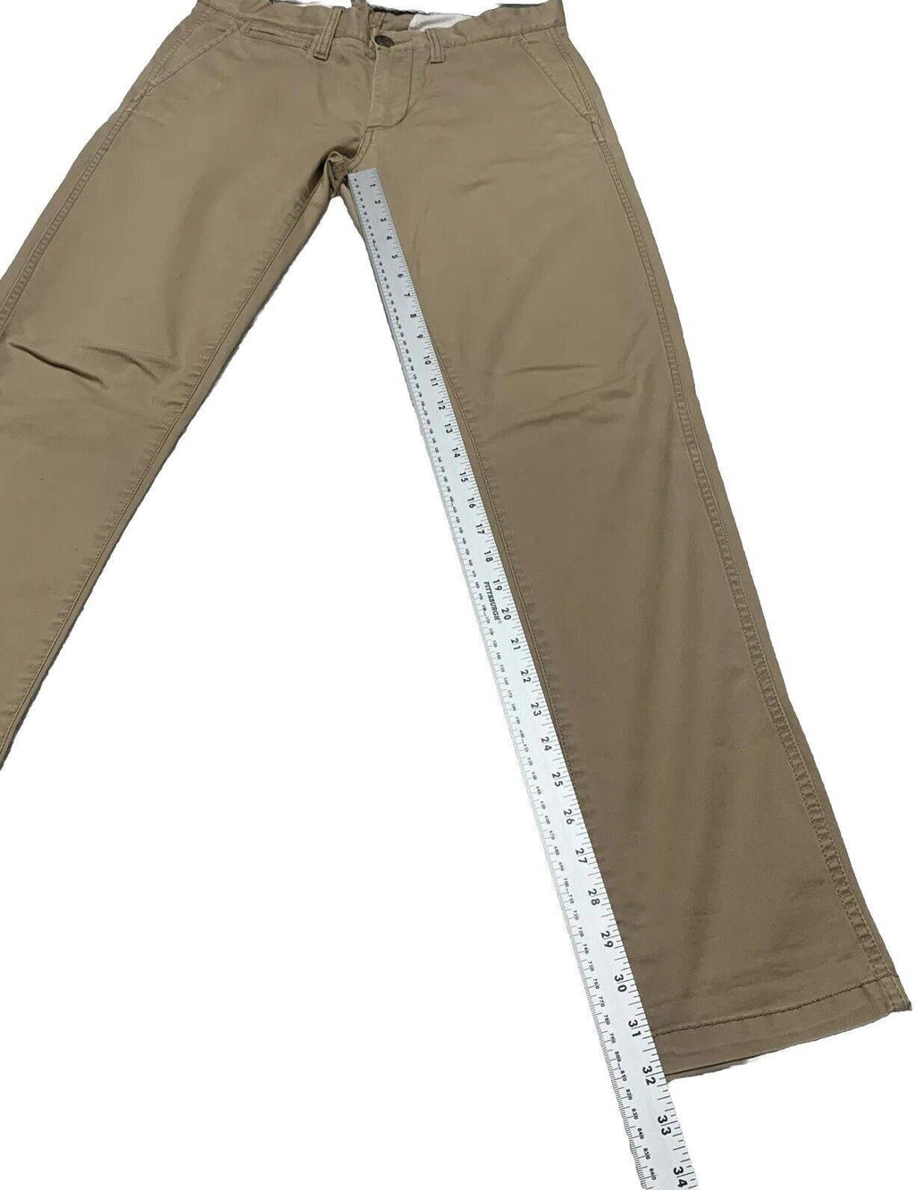 Pantalón chino ajustado de algodón de pierna recta para hombre, talla 29R, de Armani Exchange, A/X