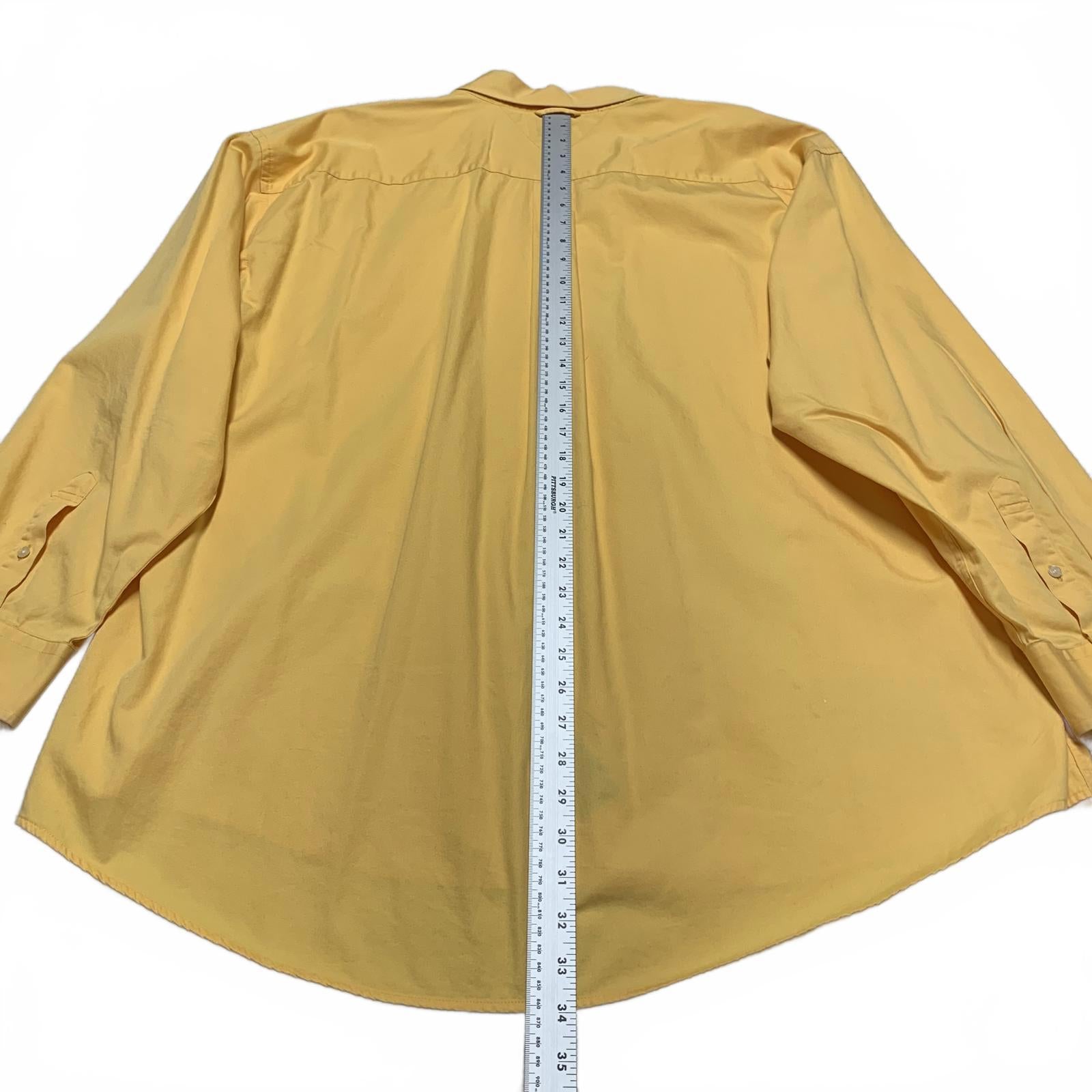 Camisa amarilla con botones XXL de Tommy Hilfiger para hombre