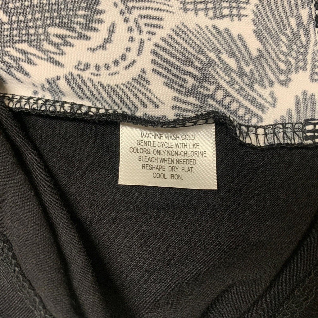 Túnica con cinturón estilo bohemio festivo en blanco y negro PXL para mujer de Style &amp; Co.