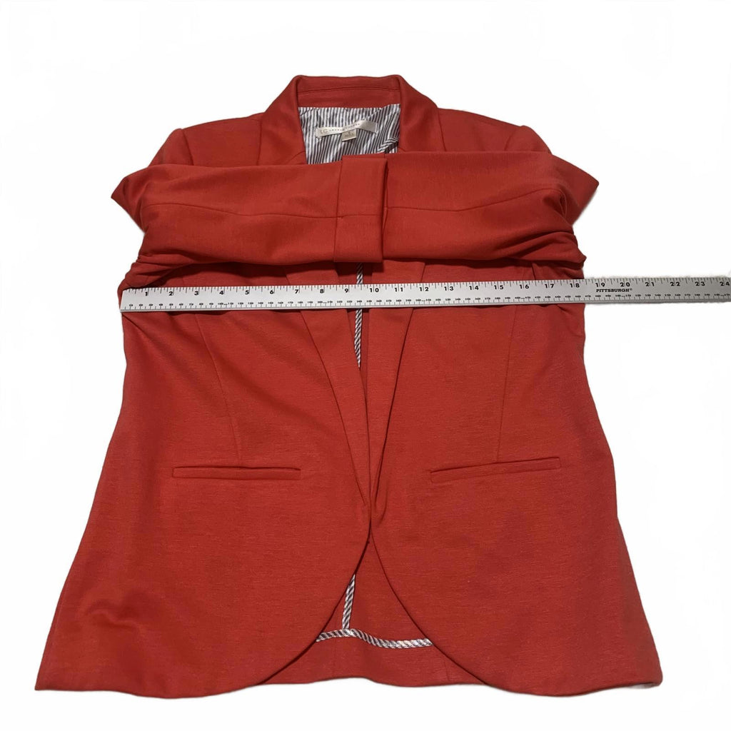 Chaqueta elástica con mangas 3/4 y abertura frontal para mujer de LC Lauren Conrad, talla 8